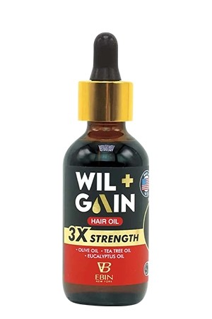 [Ebin-box#125] Wil+Gain 3X Strength Hair Oil /Olive+Tea Tree+Eucalyptus (2oz)