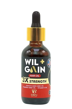 [Ebin-box#124] Wil+Gain 3X Strength Hair Oil /Black Cumin Seed+Pumpkin Seed+Vitamin E (2oz)