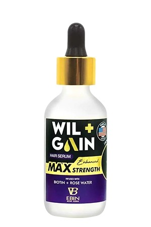 [Ebin-box#128] Wil+Gain MAX Strength Hair Serum Enhanced /Biotin+Rose Water (2oz)