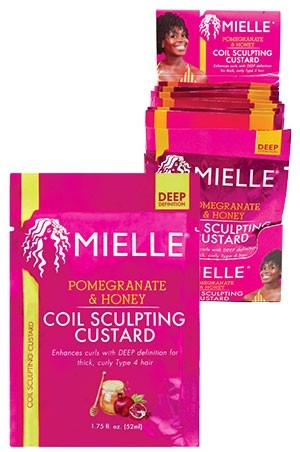 [Mielle Organics-box#30] Pom&Honey Coil Sculpting Custard(1.75/12pc/pk)