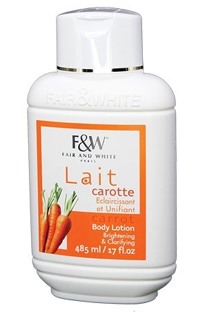 [Fair & White-box#72] Carrot Body Lotion (485ml/17oz)