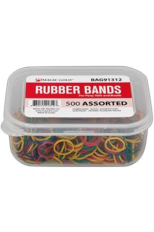 [Magic Gold-#1312] Rubber Band #Assrt (500/Jar)-pc