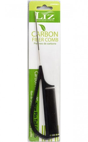 [LIZ Professional-#99851] Carbon Fiber 9"  new Pin Tail Comb - pc