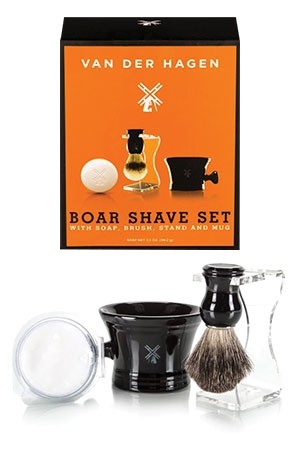[Van Der Hagen-box#9] Shave Set(Soap, Brush, Stand and Mug)-Boar