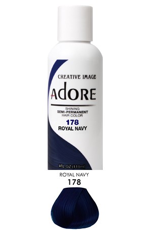 [Adore-box#1] Semi Permanent Hair Color (4 oz)- #178 Royal Navy