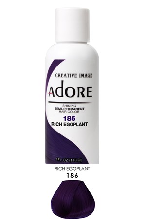 [Adore-box#1] Semi Permanent Hair Color (4 oz)- #186 Rich Eggplant