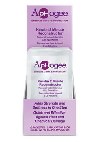 [ApHogee-box#15] Keratin 2 Minute Reconstructor (12 Packette/Box)(2 Appl/Packette)