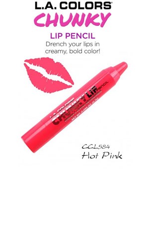 L.A. Colors Chunky Lip Pencil #CCL584 Hot Pink