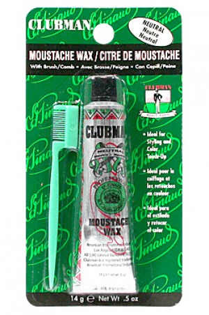 [Clubman-box#1] Moustache Wax w/ Brush (0.5 oz)