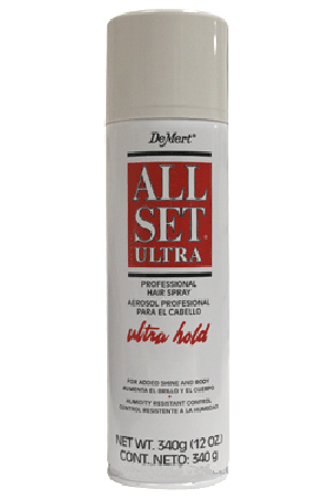 [De Mert-box#3] All Set Ultra Hair Spray (Red)-12oz
