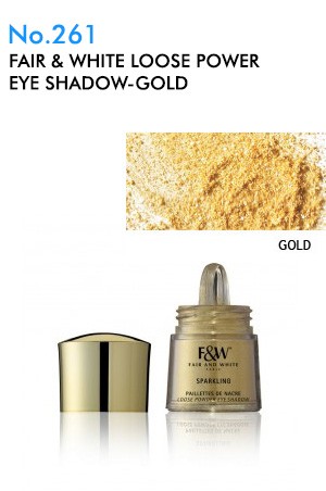 [No.261-box#6] Fair & White Loose Power Eye Shadow-Gold [0.16oz]