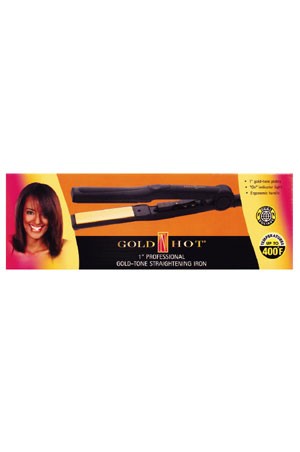[Gold'N Hot] #GH3001 1" Professional Gold Straightening Iron