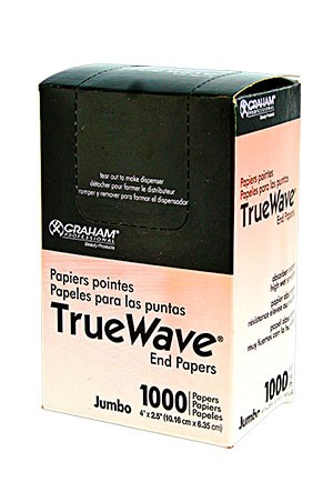 [Graham-#26067] True Wave End Papers -Jumbo (1000 papers/4"x2.25") -pc
