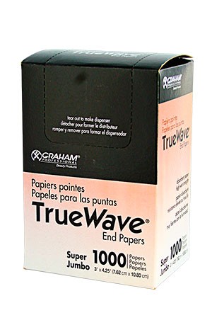 [Graham-#56175] True Wave End Papers -Super Jumbo (1000 papers/3"x4.25") -pc