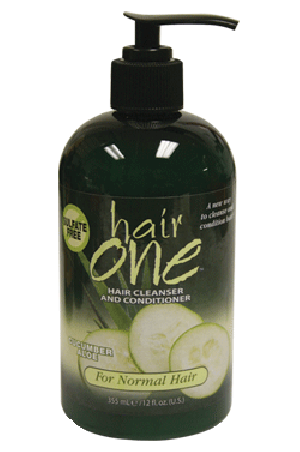[Hair One-box#2] Hair Cleanser & Conditioner Cucumber/Aloe for Normal Hair (12oz)