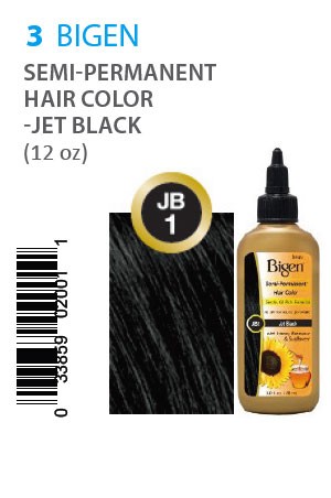 [Bigen-box#3] Semi-Permanent Hair Color #JB1 Jet Black