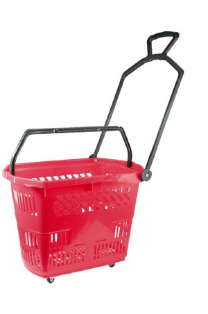 Plastic Wheel Shopping Cart KB-E06