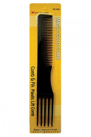 [Magic Gold] Comb & Pik Plastic Lift Comb #5555 -dz
