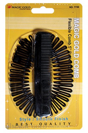 [Magic Gold] Flexible Comb w/ 5" Pocket Comb Item#7739 (dz)