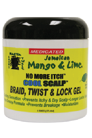 [Mango & Lime-box#12] No More Itch Cool Scalp Braid, Twist & Lock Gel (6oz)