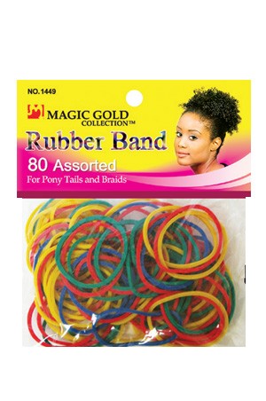 [Magic Gold] Rubber Band 80pcs (Large) -dz