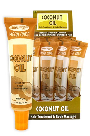 [Sunflower-box#15] Mega Tube Hair Oil (1.5oz/24pc/ds)-Coconut