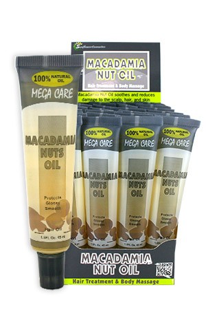 [Sunflower-box#19] Mega Tube Hair Oil (1.5oz/24pc/ds)-Macadamia