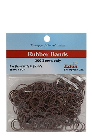 [EDEN #107] 300 Rubber Bands -Brown -dz