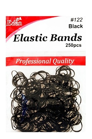 [EDEN #122] 250 Elastic Rubber Bands -Black -dz