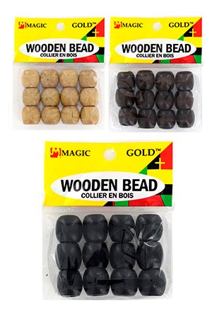 [Magic Gold-#1366] Wooden Bead (L) -dz