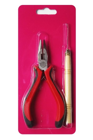 Hair Extension tool(Plier+needle) #3113 -pc