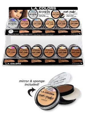 [L.A Colors] Skin Primer& Cream Powder  #CAD97B.1 (Primer 6 kinds/ 9pcs, Powder 6 kinds/ 9 pcs)