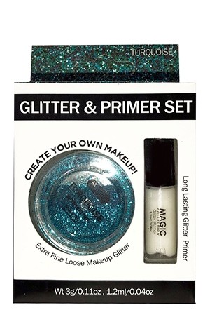 [Magic-#EYE1013TUR] Glitter & Primer -Turquoise (0.04 oz)