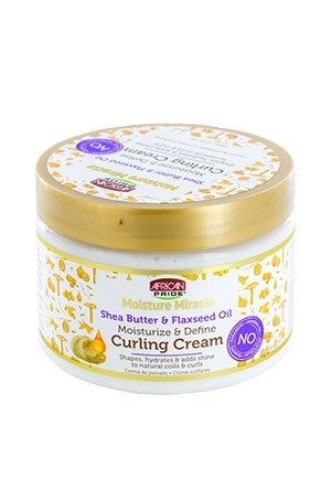 [African Pride-box#77] Moisture Miracle Shea Butter & Flaxseed Curl Cream (12 oz)