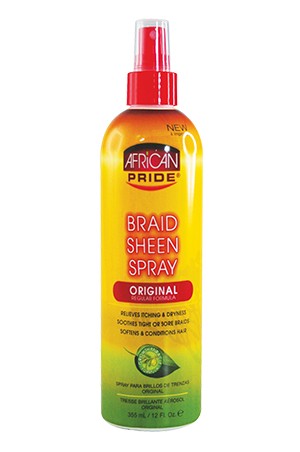 [African Pride-box#14] Braid Sheen Spray - Original/Reg (12oz) 