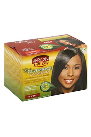 [African Pride-box#3] Olive Miracle No-Lye Relaxer System (Super)