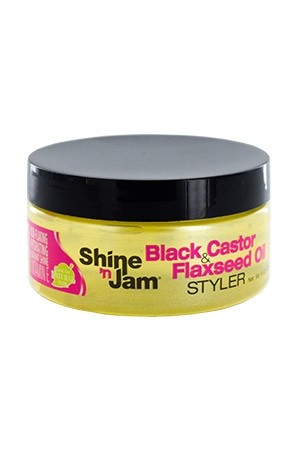 [Ampro-box#42] Shine N Jam - Black & Castor Flaxseed Oil (8 oz) 