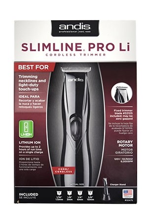 [Andis #32475] Slimline Pro Li Trimmer (Black)
