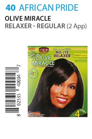[African Pride-box#40] Olive Miracle Relaxer[4Touch/2App]-Reg