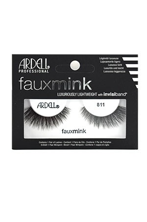 [Ardell-#66309] Fauxmink Eyelashes 811 (Black) 