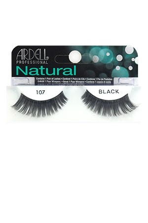 [Ardell] Natural Eyelashes #107 (Black)
