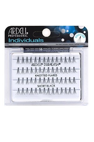 [Ardell] Eyelashes Individuals Knotted Flares (Short Black) 