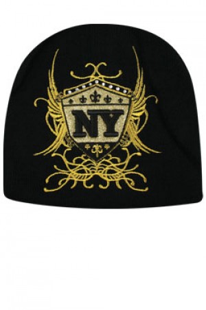 NY Knit Wing Cap  - #BE1041 (Gold)
