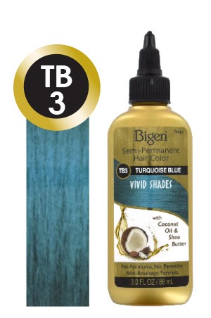 [Bigen-box#22] Semi-Permanent Color Vivid Shades#TB3 Turquoise Blue