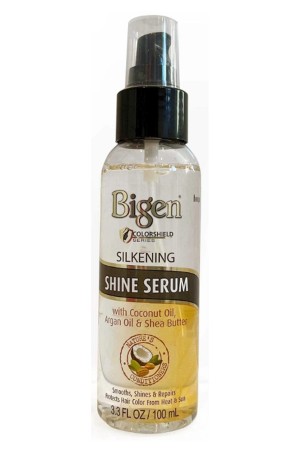 [Bigen-box#44] Color Shield Silkening Shine Serum - With Coconut Oil, Argan Oil and Shea Butter (3.3 oz / 100 ml)
