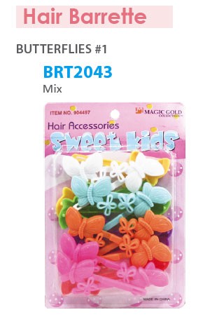 [Magic Gold] Barrette [Butterflies Mix] #BRT2043 -pc