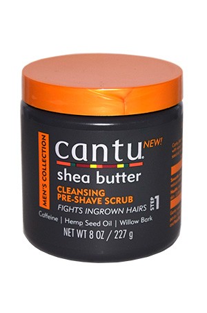 [Cantu-box#38] Men's Shea Butter Cleansing Pre-Shave Scrub (8oz)