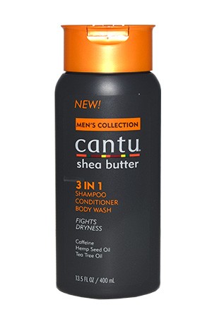 [Cantu-box#40] Men's Shea Butter 3in1Shampoo Conditioner Body Wash