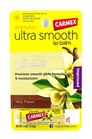 [Carmex-box#7] Stick Ultra Smooth-Vanilla (0.15oz, 12ps/box)