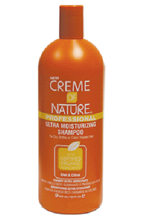 [Creme of Nature-box#37] Kiwi & Citrus Ultra Moisturizing Shampoo (32oz) for Dry, Brittle, Color Treated Hair